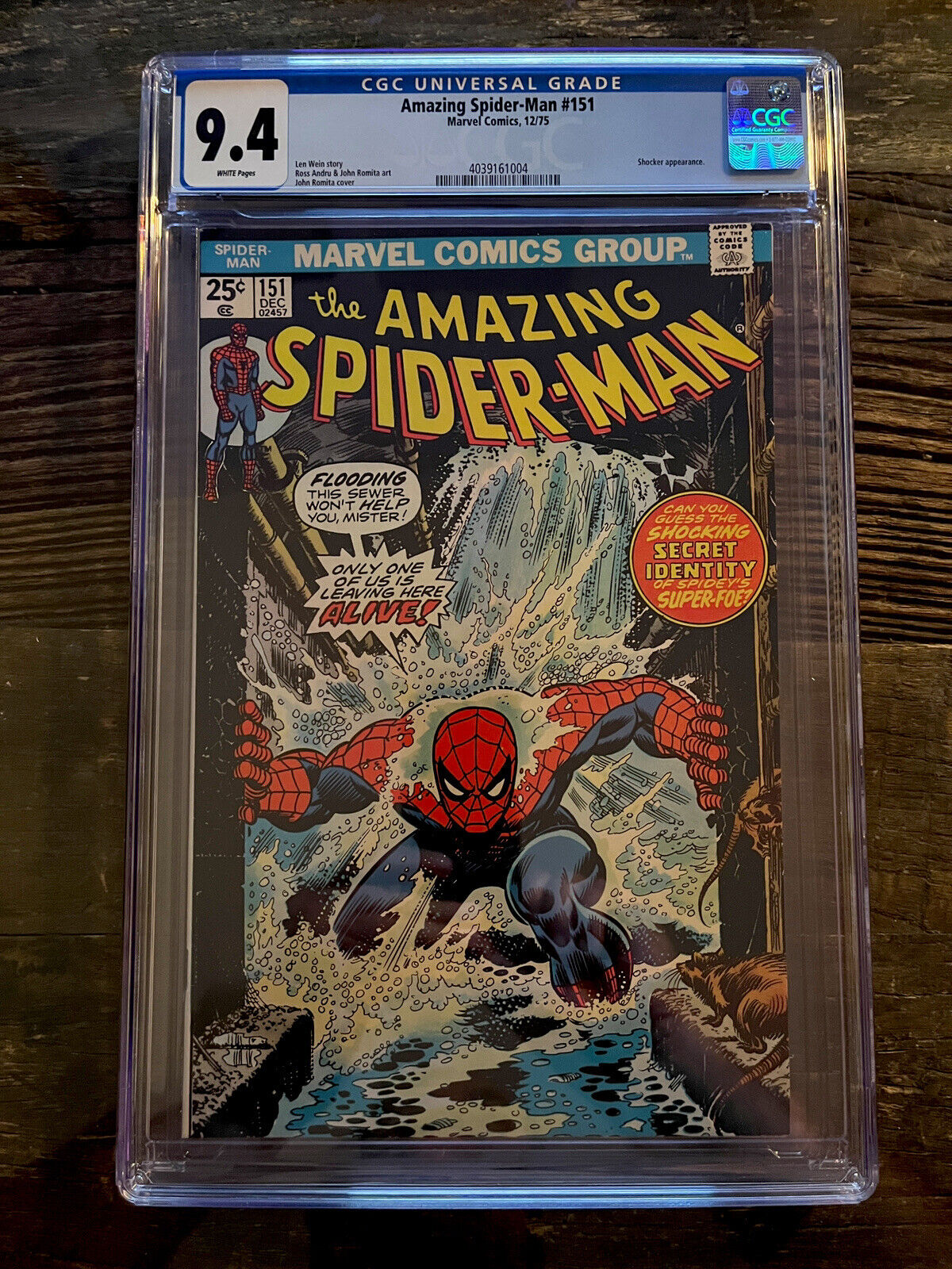 Spider-Man # high quality 4 CGC Graded 9.4 White Pages